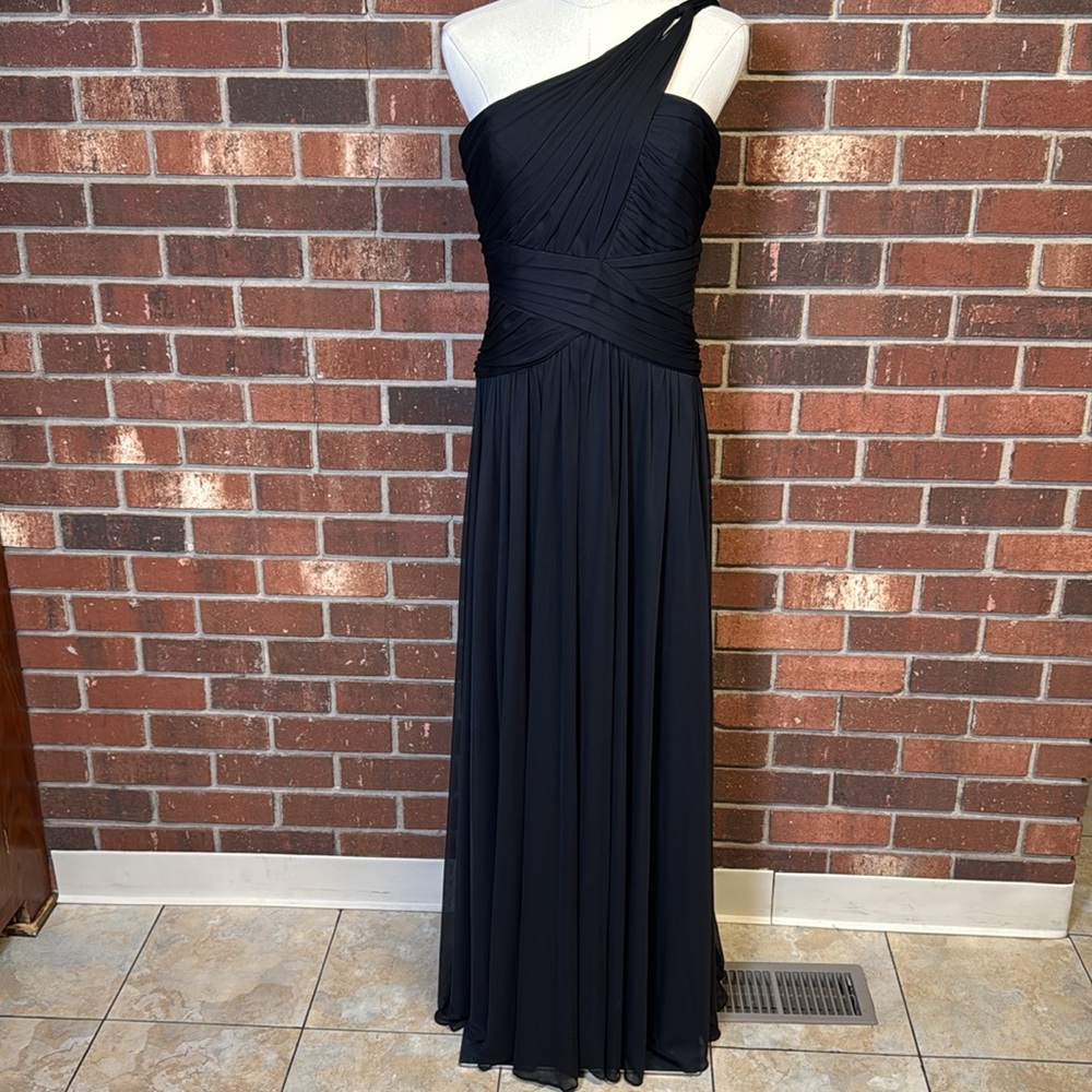 Alex Evenings One Shoulder Chiffon Gown size 8